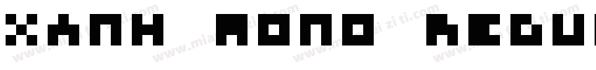 Xanh Mono Regular字体转换